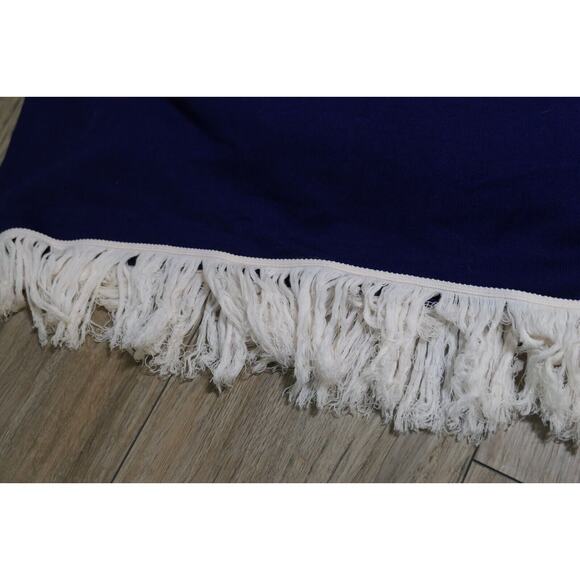 VINTAGE King of the Ponchos Country Place Women Zipper Poncho Cape Fringe Sz 12 - Picture 10 of 16